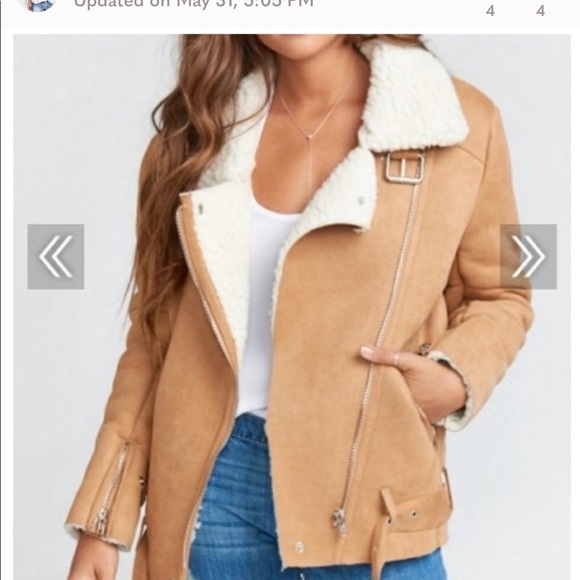 Show Me Your Mumu suede and Sherpa jacket - Picture 2 of 8